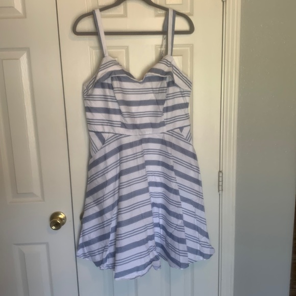Francesca's Collections Dresses & Skirts - NWT Francesca’s blue and white striped nautical dress XL